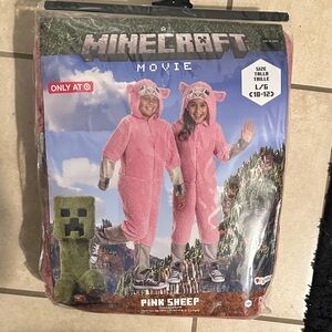 Minecraft Pink Sheep Kids Costume